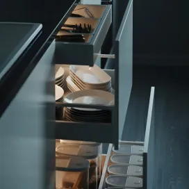 Patreon kitchen open cabinets with johannes lindqvist